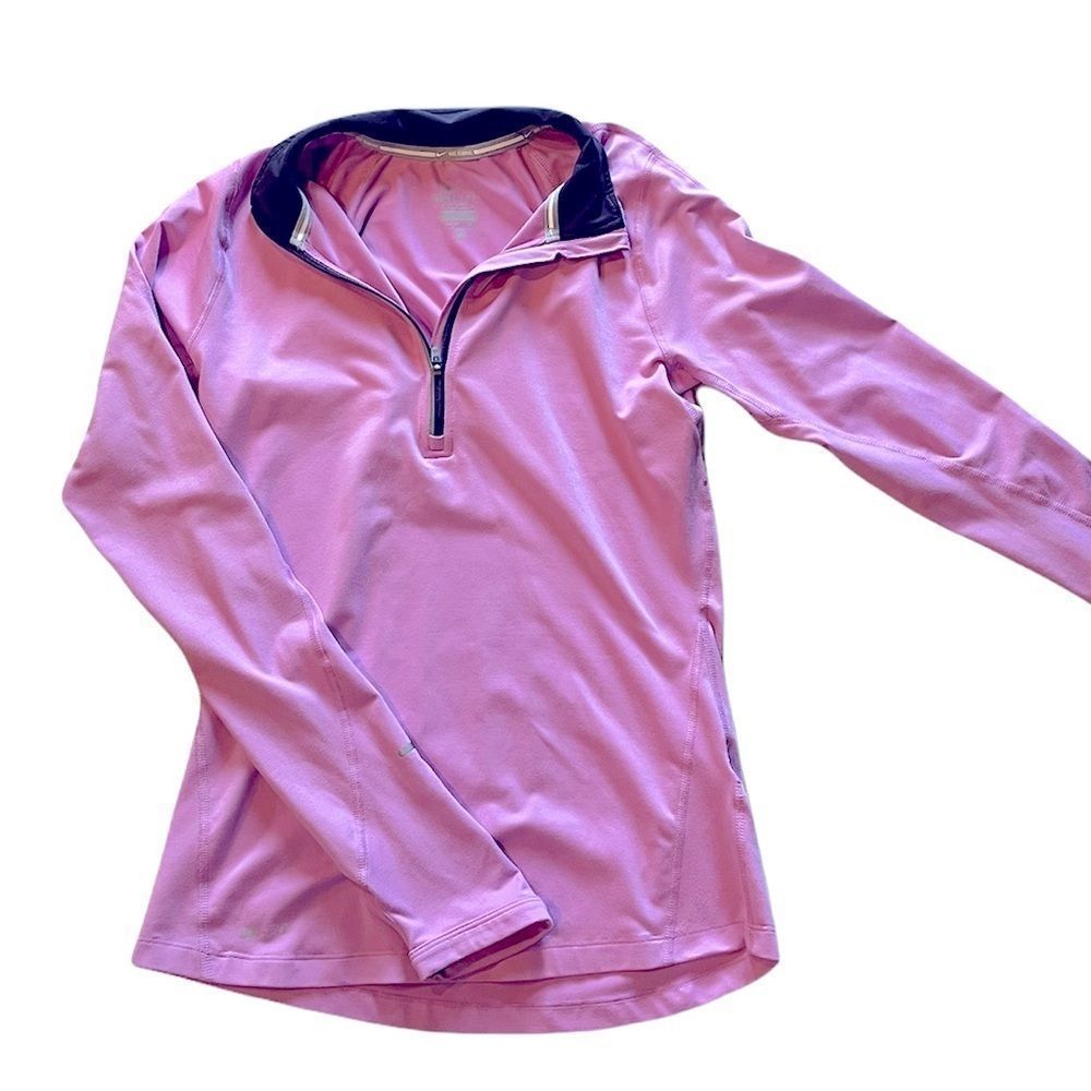 NIKE DRI-Fit L/S 1/4 -zip pull over XS